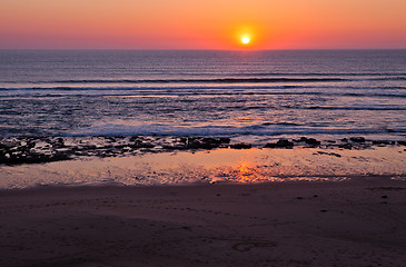 Image showing Sunset in Portugal