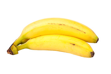 Image showing Two bananas isolated on white background