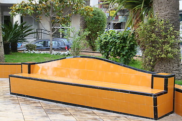 Image showing Spanish sofa in park