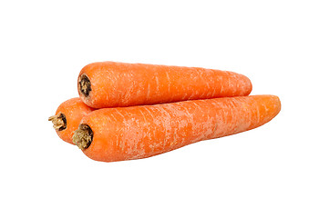 Image showing Heap of fresh carrots
