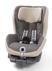 Image showing booster seat for a car in light background