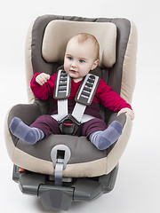 Image showing young child booster seat for a car