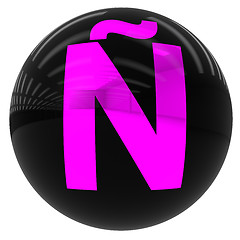 Image showing ball with the letter Ñ