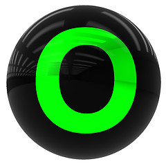 Image showing ball with the letter O