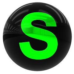 Image showing ball with the letter S