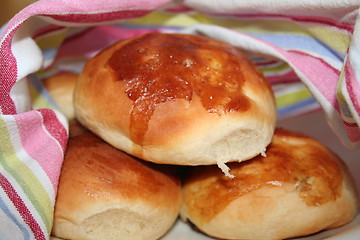 Image showing Freshly baked buns