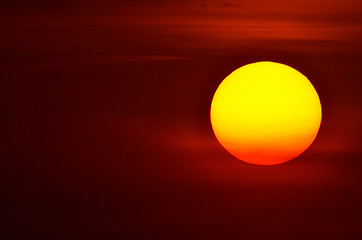 Image showing  Red Sunset 