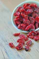 Image showing dried cranberries