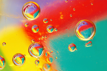 Image showing Oil bubbles
