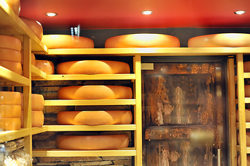 Image showing big cheese storage