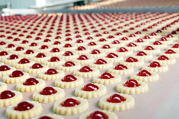 Image showing Production of biscuits