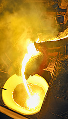Image showing pouring molten steel 