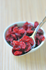 Image showing dried cranberries 