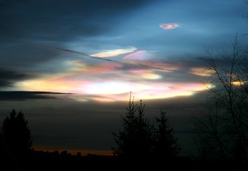 Image showing nacreous cloud