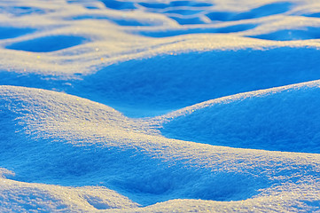 Image showing Waves of snow