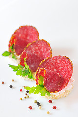 Image showing salami