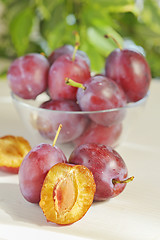 Image showing Fresh plums