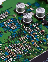 Image showing Different electonic elements on circuit board