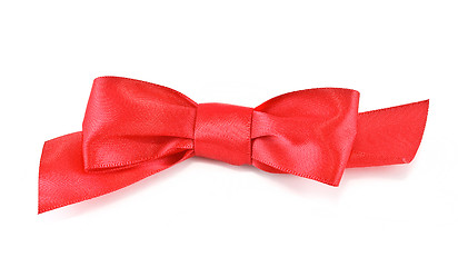 Image showing Red satin bow
