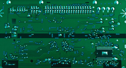 Image showing Green printed circuit board