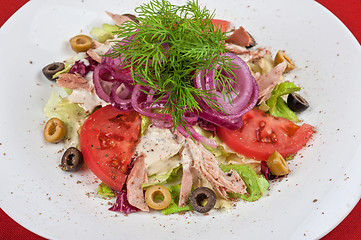 Image showing chicken meat filet salad