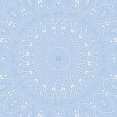 Image showing Abstract blue pattern on white