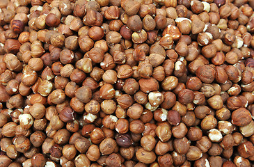 Image showing hazelnuts background