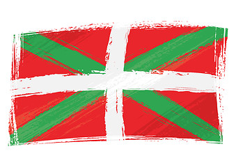 Image showing Grunge Basque Country flag