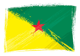 Image showing Grunge French Guiana flag