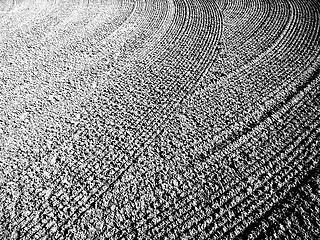 Image showing Ripples in the sand abstract