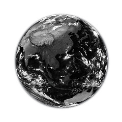 Image showing Southeast Asia on black Earth