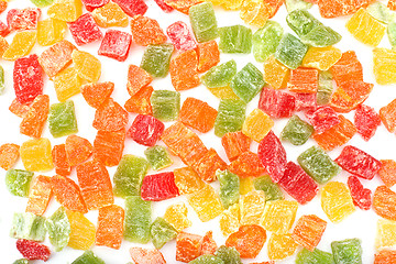 Image showing Sweet candied fruits as background