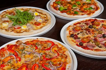 Image showing pizza set