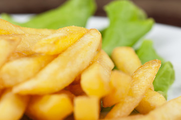 Image showing Golden potatoes fries