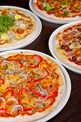 Image showing pizza set