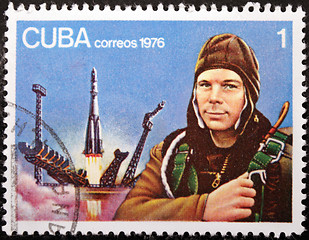 Image showing Yuri Gagarin Stamp