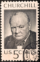 Image showing Churchill US Stamp