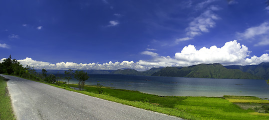 Image showing Big Toba Panorama, Samosir Island.