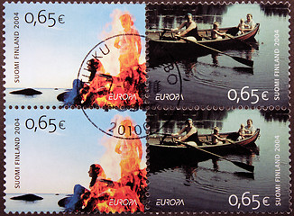 Image showing Finnish Vacation Stamps