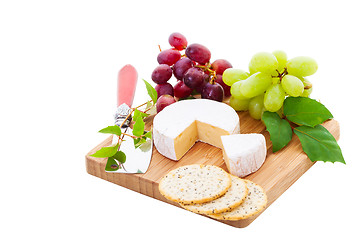 Image showing Brie and Crackers