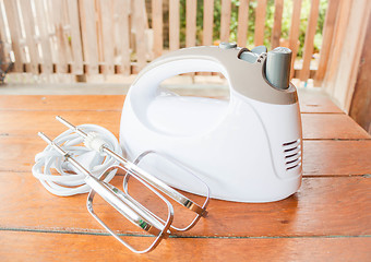 Image showing Bakery home made mixer machine unplug without stand 