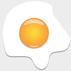 Image showing Fried egg