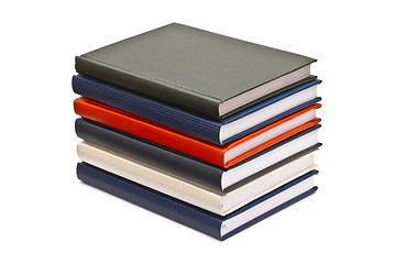 Image showing Stack of books, isolated on white background