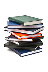 Image showing Stack of books, isolated on white background