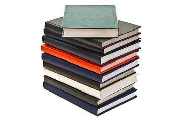 Image showing Stack of books, isolated on white background