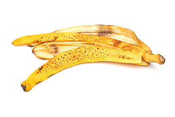 Image showing Banana peel on white background