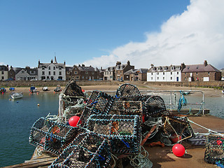 Image showing Lobster pot in Montrose harbor, Scotland, may 2013