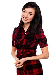 Image showing Pretty attractive asian girl smiling