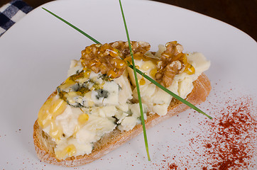 Image showing Blue cheese tapa