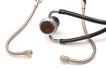 Image showing Medical stethoscope closeup